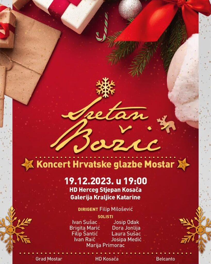 Hrvatska glazba Mostar plakat