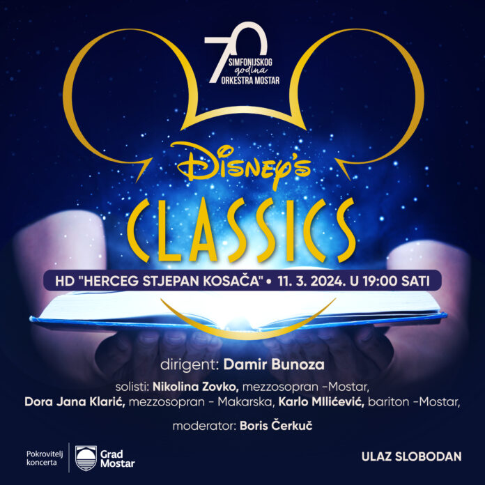 Simfonijski orkestar Mostar u Kosači izvodi Disney's Classics